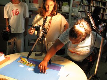 Oficina do projeto Animação nas escolas da rede pública de Vitória
