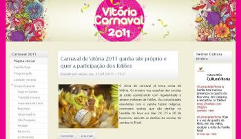 Hotsite do Carnaval de Vitória 2011