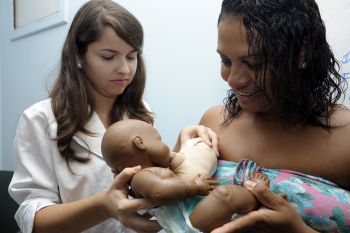 Curso para gestantes na Unidade de Saúde de Consolação