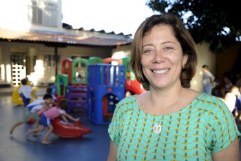 Diretora Ana Lucia foi entrevistado pela repórter Mariana Mandelli do projeto Todos pela Educação