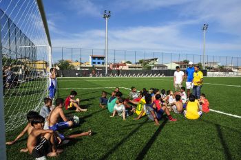 Escolinha de futebol do Centro Esportivo de Goiabeiras