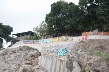 Alunos do Ifes visitam obra de contenção