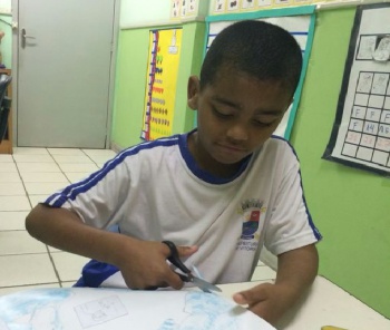 Aluno Matheus educação especial