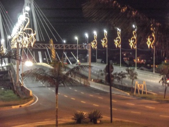 Iluminação de Natal na Ponte da Passagem