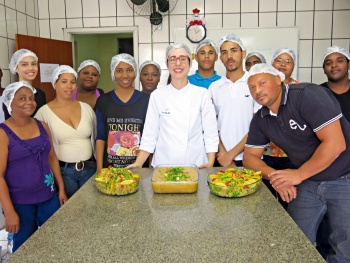 Alunos do curso de Culinária Típica