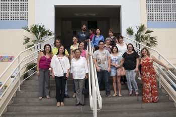 Visita que dois mexicanos da Universidade de Xapala (México) e um da universidade do Mato Grosso(MT) vão fazer a duas unidades de ensino referência em educação especial