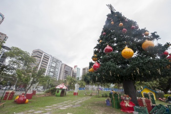Árvore de Natal na Praça dos namorados