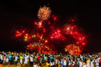 Réveillon 2016 na Praia de Camburi