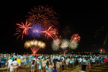 Réveillon 2017 na praia de Camburi