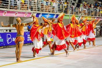 Desfile da Escola de Samba Tradição Serrana no Carnaval 2018