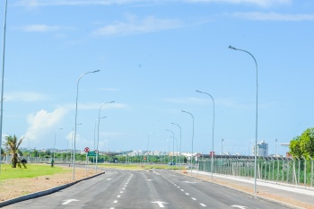 Obras da INFRAERO ligando a Avenida Adalberto Simão Nader para o novo Aeroporto