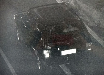 Fiat Uno roubado que foi recuperado pelo Cerco Inteligente de Segurança de Vitória