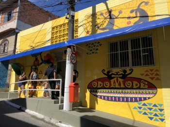 Fachada da nova sede do Odomodê