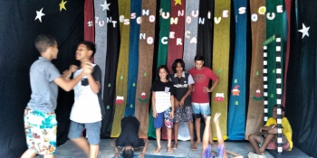 Crianças fazem apresentação de teatro na Mostra Cultural 2018 Cajun Bela Vista