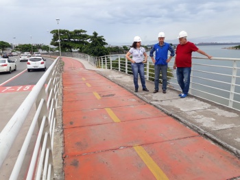 Visita técnica na Ponte de Camburi