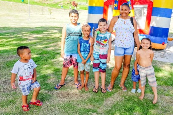Família entrevistada no Verão nos Parques e Praças - Parque Barreiros