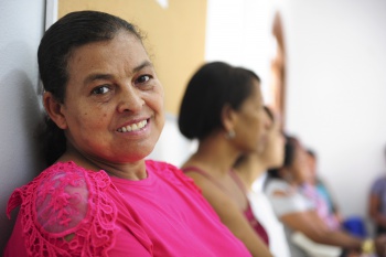 Djanira Alves Costa no CRAS em Roda conversa sobre Mulheres e Mercado