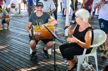 Dia Mundial da Saúde e da Atividade Física no SOE Jardim Camburi - Grupo de Percussão do CCTI de Jardim da Penha