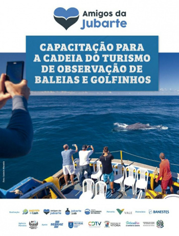 Projeto Amigos da Jubarte realizará capacitação sobre turismo de observação de baleias em Vitória