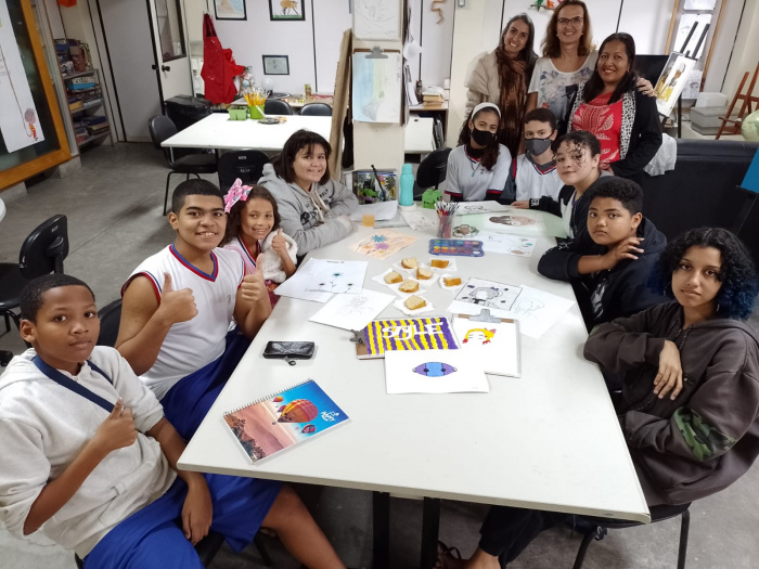 Oficina artística envolve estudantes de altas habilidades e/ou superdotação