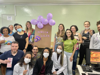 Casa Rosa promove Agosto Lilás entre servidores da rede de Saúde de Vitória