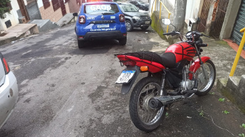 Moto recuperada pela Guarda Civil Municipal de Vitória