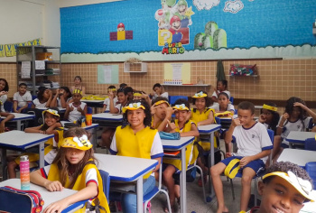 O Projeto SOS Abelhas foi desenvolvido nas Emefs Heloísa Abreu e Neusa Nunes Gonçalves