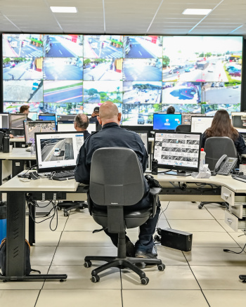Videomonitoramento no CIOM - Centro Integrado de Operação e Monitoramento