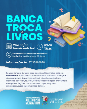 Banca gratuita é realizada na sede da biblioteca na Cidade Alta, no Centro Histórico de Vitória.