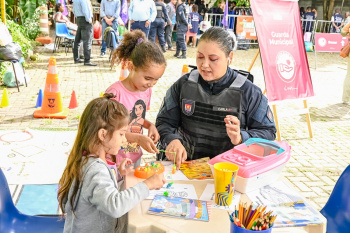 Guarda Cidadã presente com atividades lúdicas para as crianças