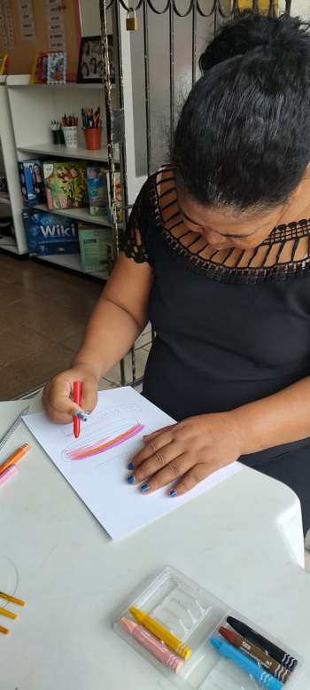 Produção para mostra de desenhos de pessoas em situação de rua
