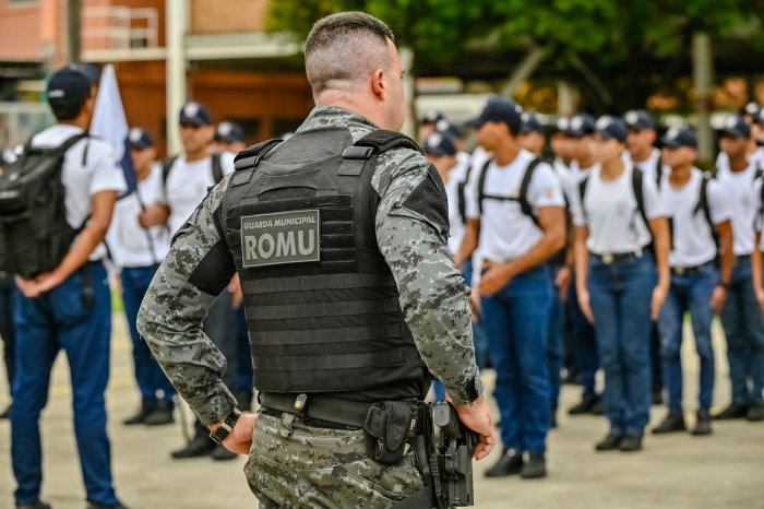 Aula de Defesa Pessoal do Curso de Formação dos Novos Guardas Municipais