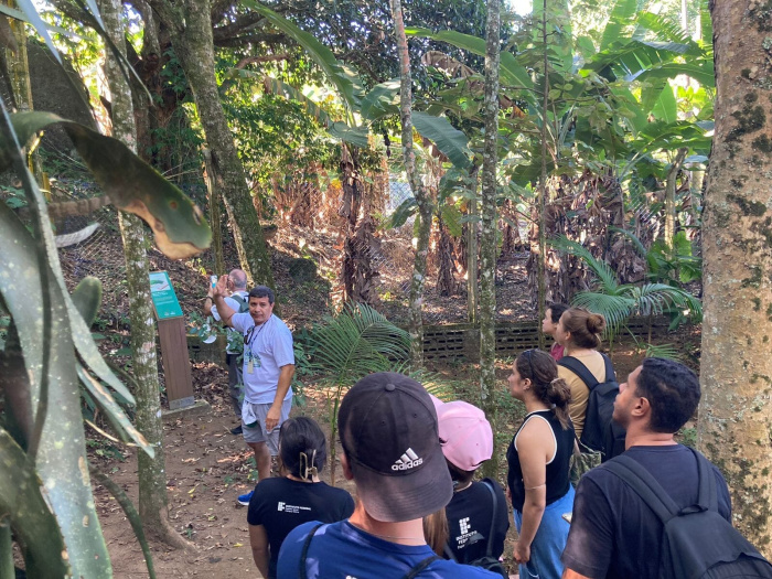 Parque da Fonte Grande recebe turma do IFES para vivência sobre gestão ambiental