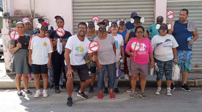 Grupo do SOE da UBS Grande Vitória também participa da ação de mobilização contra a dengue