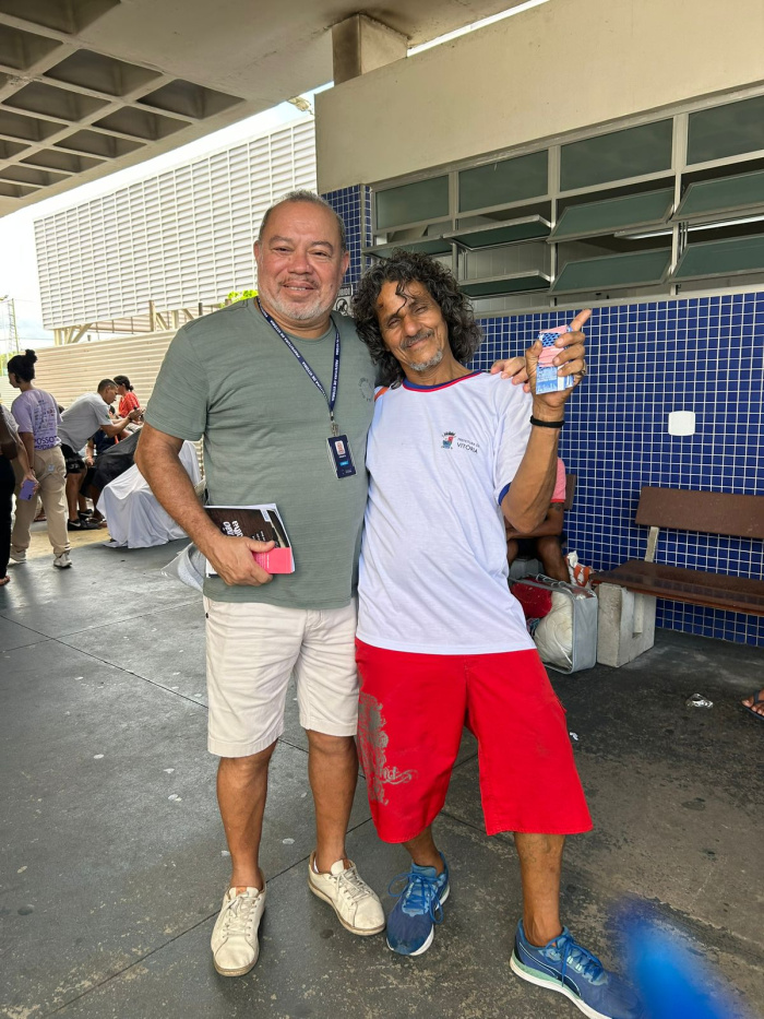 Ângelo no 2º Mutirão PopRuaJud