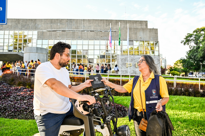 Ação Integrada da Camapanha MAio Amarelo em Vitória
