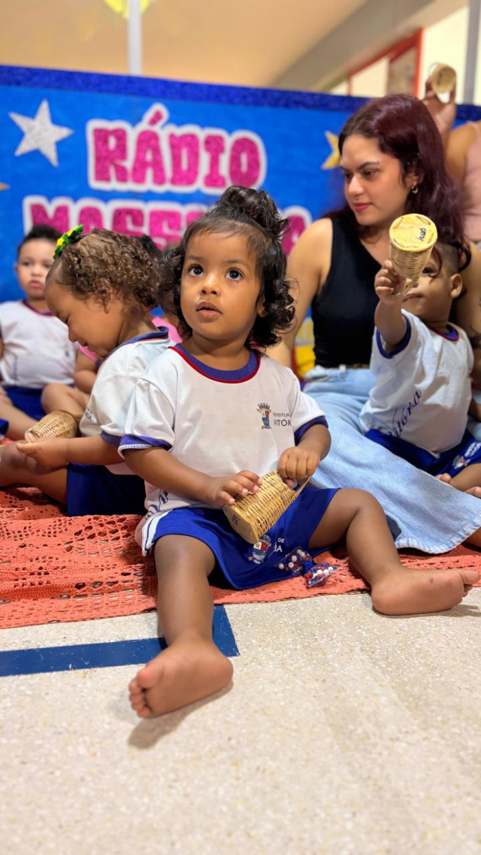 Rádio Massinha, de Cmei do bairro Bela Vista, realiza programação especial com as crianças