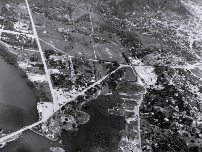 Reta da Penha, Ponte da Passagem, orla do Bairro Bomba e Andorinhas. 1960