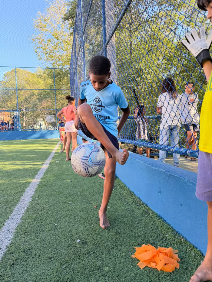 Arthur se diverte no Festival da Convivência de Nova Palestina