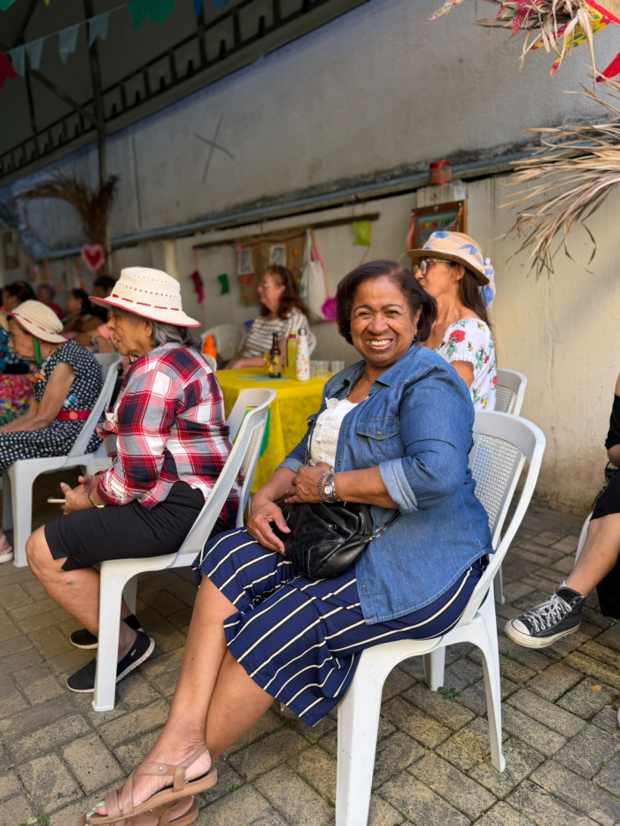 Marlene no Arraiá da Convivência