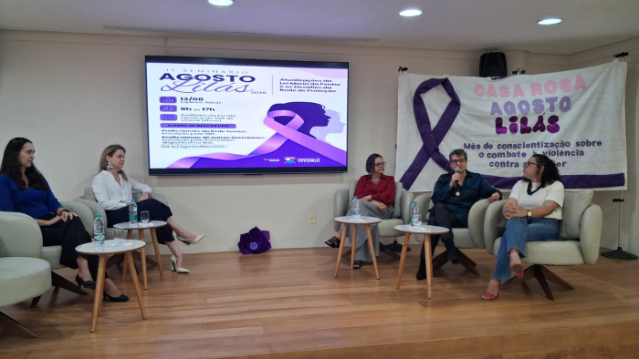 II Seminário Agosto Lilás aconteceu nesta quinta-feira no auditório da ETSUS