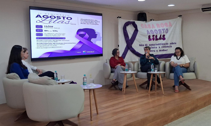 II Seminário Agosto Lilás aconteceu nesta quinta-feira no auditório da ETSUS