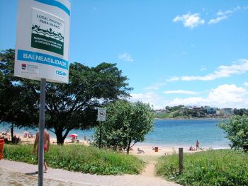 Praia Placa de Balneabilidade