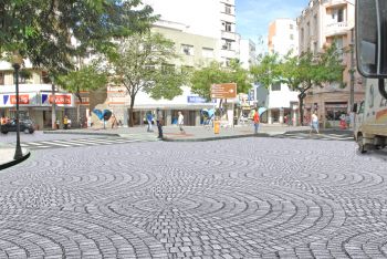 perspectiva artística da praça Costa Pereira