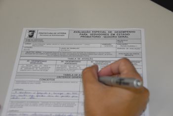 Formulário de Avaliação especial de desempenho para servidores em estágio probatório