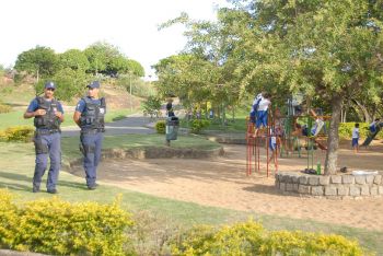 Agentes comunitários no Parque Pedra da Cebola
