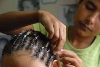 Odomodê para as escolas - penteado afro