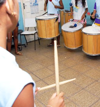 Oficina de música da Obra Social Nossa Senhora das Graças