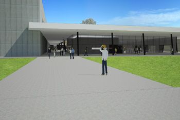 Perspectiva do Centro de Eventos