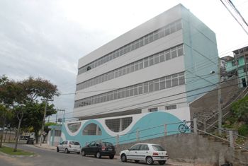 Fachada da Escola Técnica de Saúde